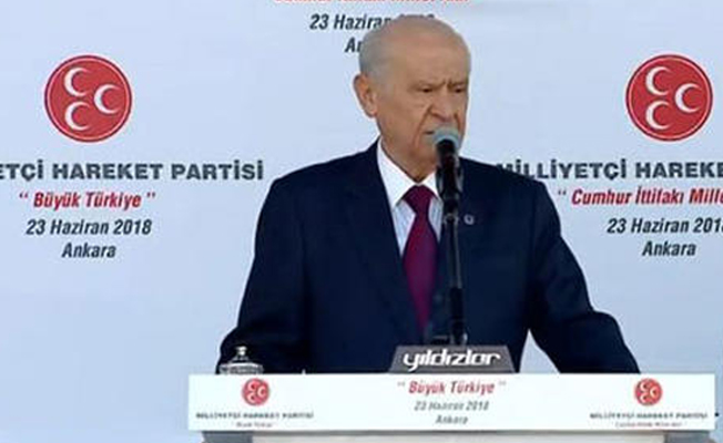 Bahçeli: Türkiye'nin huzuru buna bağlıydı