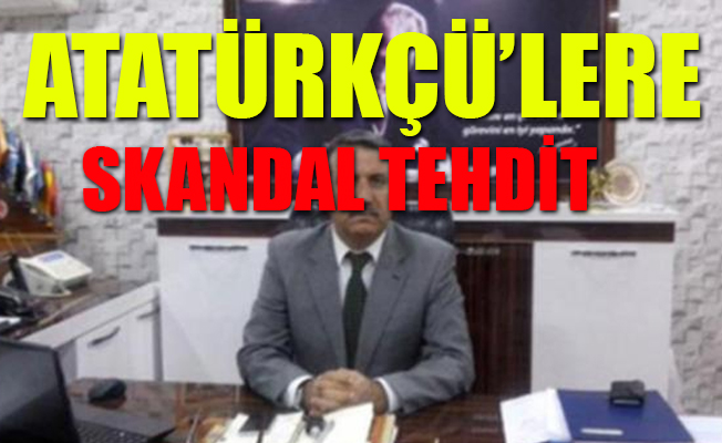 Rezalet... Utanmaz müdür Atatürk'e küfürler etti, 'hesap vakti' dedi