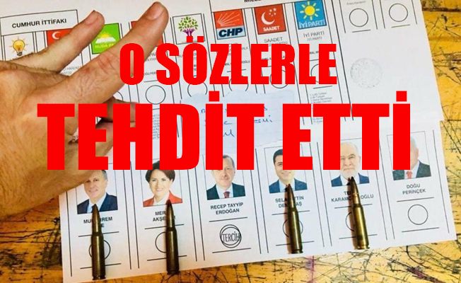 Bir vatandaş oy kabininde mermili fotoğraf paylaştı!