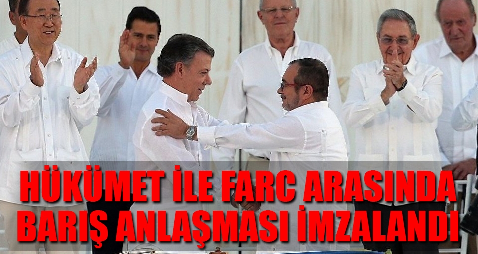 Kolombiya Hükümeti ile FARC arasında yeniden barış imzası