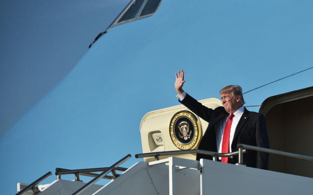 Air Force One'dan aradı ve Trump’ı fena işletti
