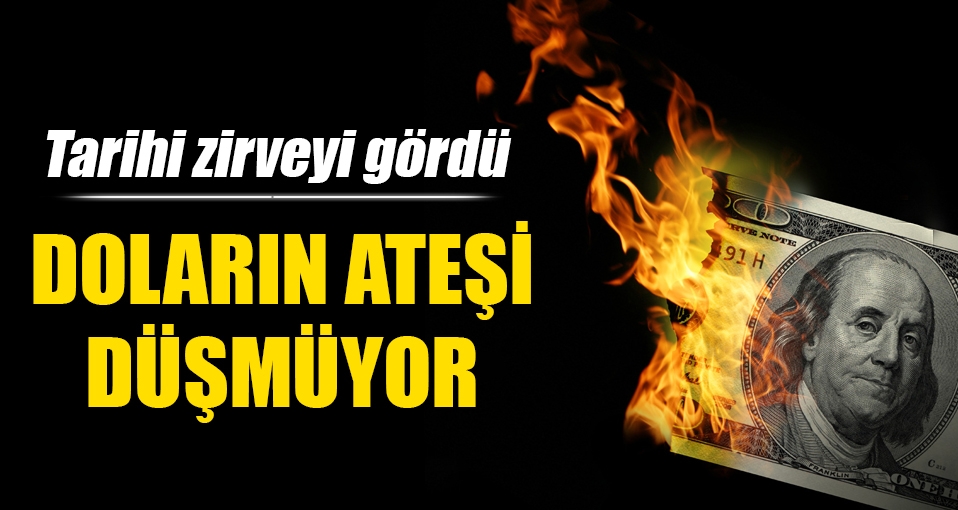 Dolar 3.32 ile yeni rekor kırdı