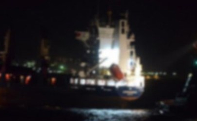 Tanker ve kuru yük gemisi çarpıştı