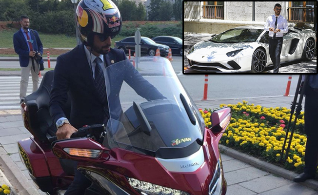 AKP'li Sofuoğlu Meclise bu kez de 'motorla' geldi