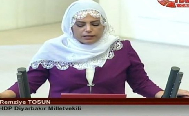 Remziye Tosun beyaz tülbentle yemin etti
