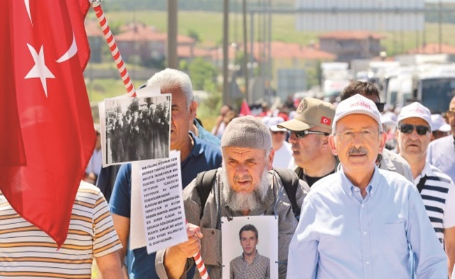 Adalet Yürüyüşü'ne katılan Veysel Kılıç’ın oğluna şok ceza!