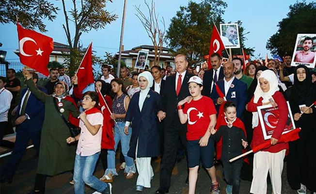 Erdoğan yürüyüşe katılacak