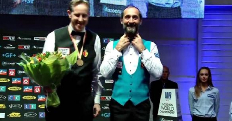Semih Saygıner 3. Bant Bilardo Şampiyonası'nda üçüncü oldu