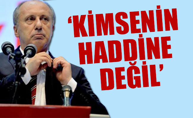 Muharrem İnce'den Meclis'teki açıklamadan önce mesaj geldi