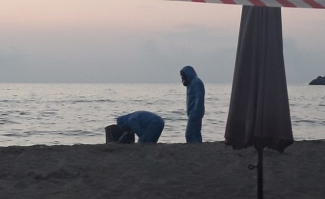 Sahile varil vurunca alarma geçildi