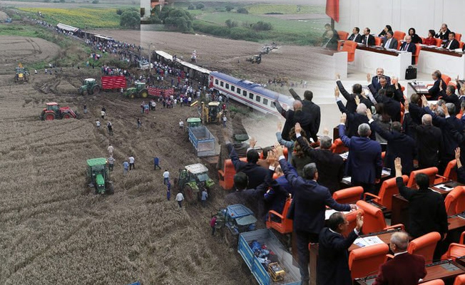 AKP ve MHP bir oldu; '24 kişinin öldüğü tren kazası araştırılmasın' dediler