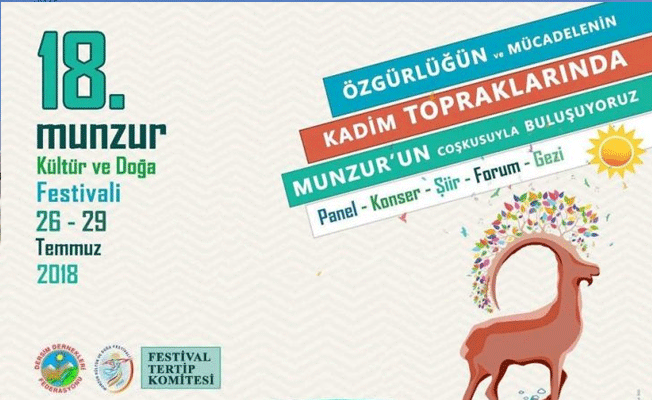 Munzur Festivali’ne valilikten yasak