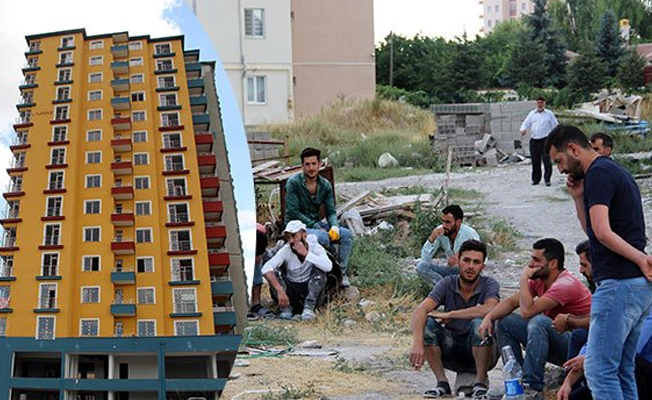 İnşaat işçisinin feci ölümü