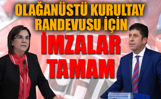 Yaşar Tüzün: Delegelerimiz, pazartesi saat 17:30'a kadar imzalarını verebilirler