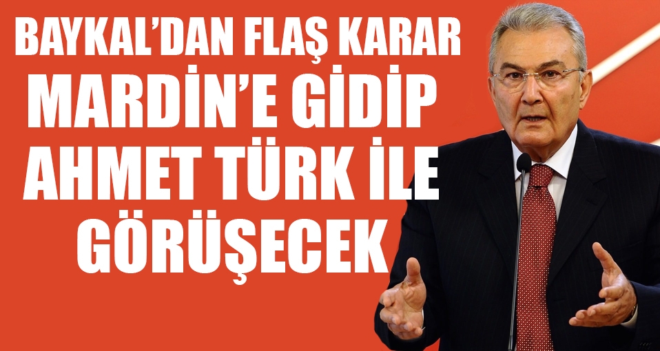 Deniz Baykal, gözaltındaki Ahmet Türk'ü ziyaret edecek