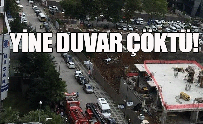 Ümraniye’de de istinat duvarı çöktü!