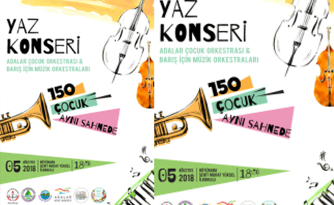 150 çocuk müziğin mucizevi gücüyle aynı sahnede