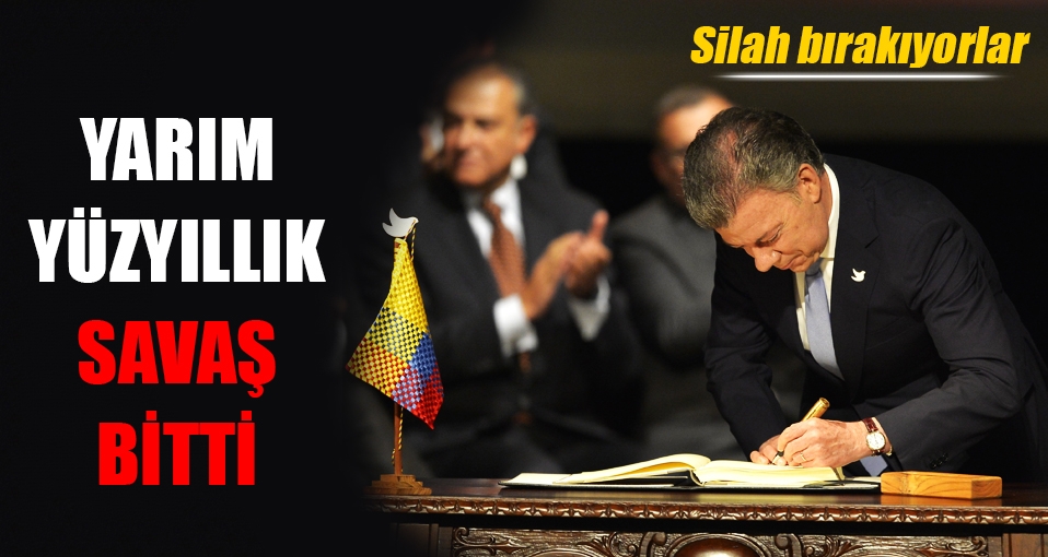 Kolombiya'da iç savaş bitti, silah bırakıyorlar