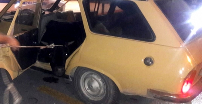 Otomobilden 400 kiloluk dana çıktı