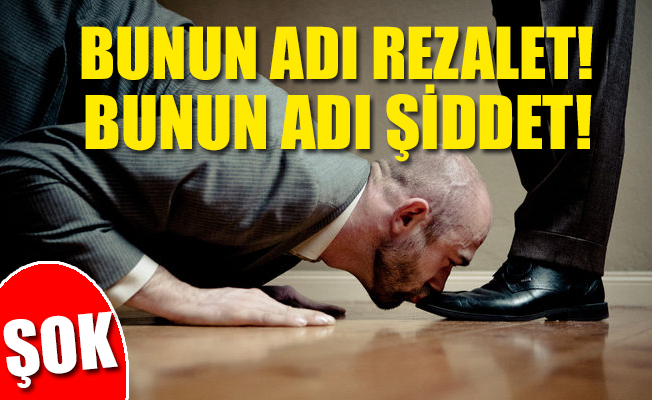 Polis zorla ayaklarını öptürdü