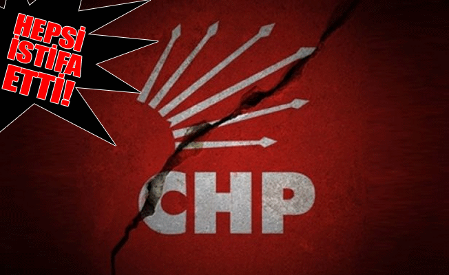CHP'de toplu istifa!