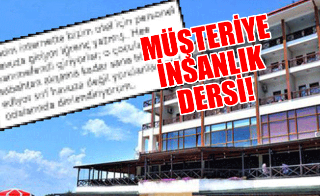Sosyal medya otel sahibinin yanıtını konuşuyor