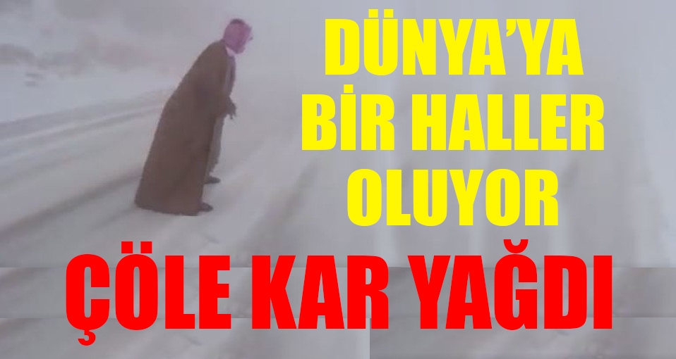 Suudi Arabistan'da Kasım ayında çöle kar yağdı