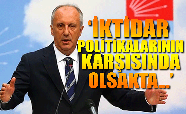 Muharrem İnce'den partisine 'ekonomi' çağrısı