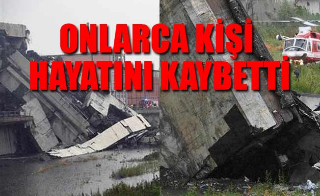 İtalya'da dehşete düşüren olay... Otoyol köprüsü çöktü
