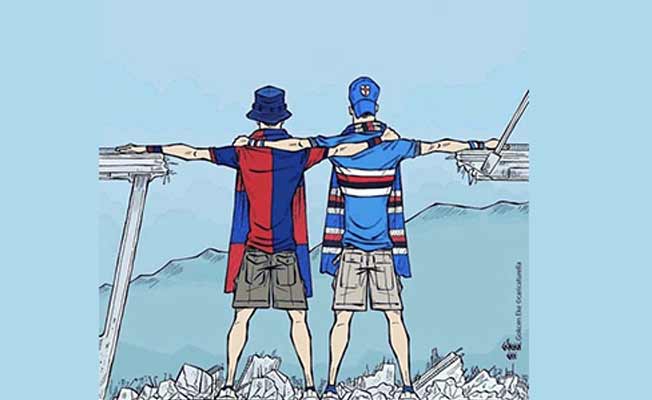 İtalya'yı birleştiren Türk karikatüristin çizimi sosyal medyada patladı