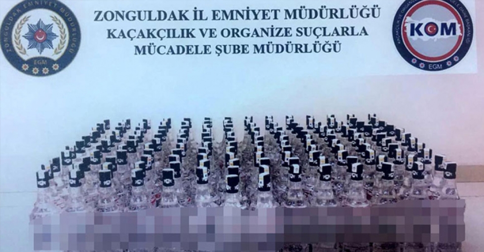 Fatih'te kaçak içki operasyonu