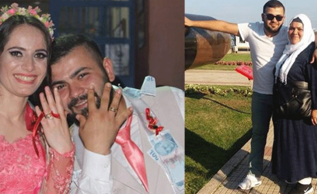 Davetiye dağıtmak için geldiği memleketinde eşi ile annesini kaybetti