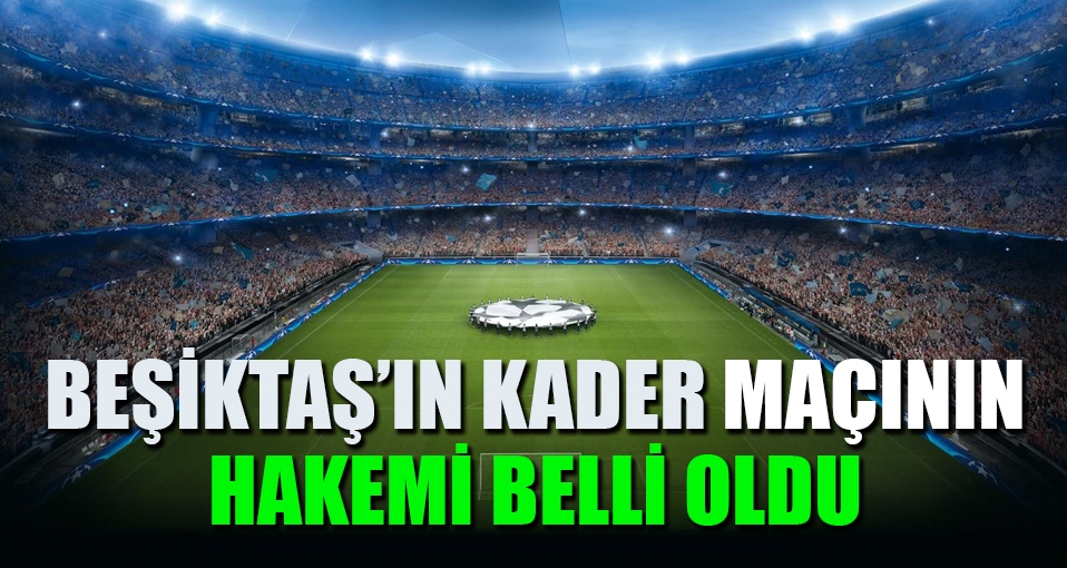 Dinamo Kiev-Beşiktaş maçının hakemi belli oldu