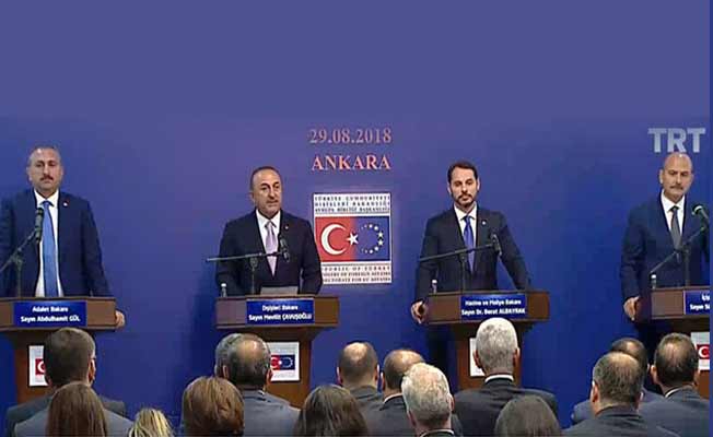 Dört bakandan ortak açıklama!