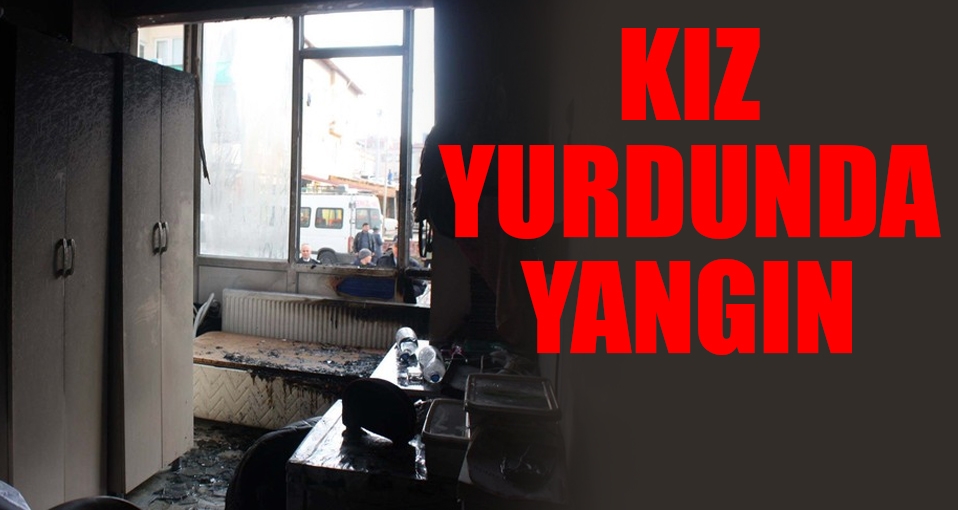 Kız öğrenci yurdunda yangın paniği