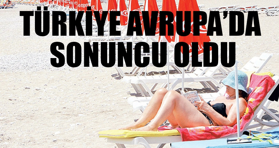 Türkiye, Avrupa'da sonuncu oldu
