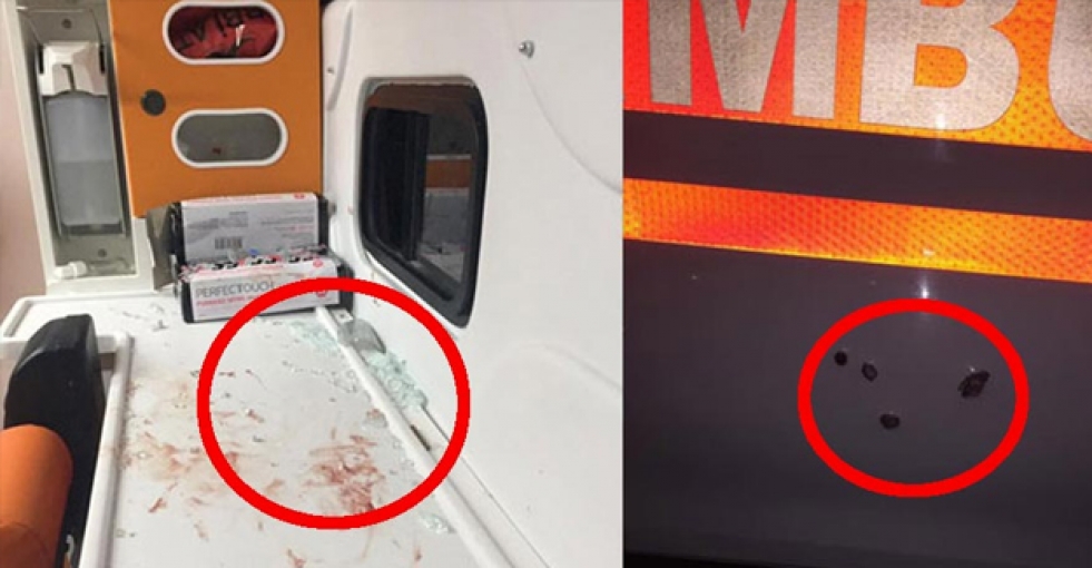Alkollü sürücü ambulansta kurşun yağdırdı!