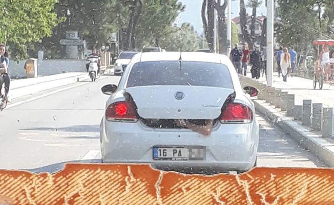 Trafikte skandal! Böyle görüntülendi