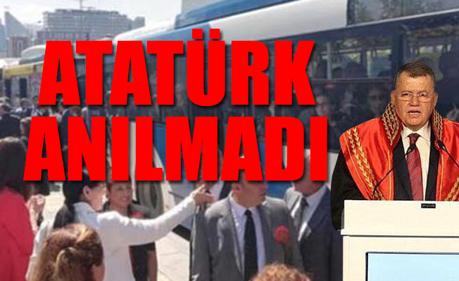 Beştepe'deki adli yıl açılış töreninde rezalet