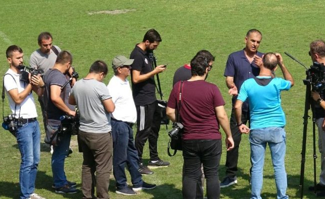 Antrenman sahasında istifa etti