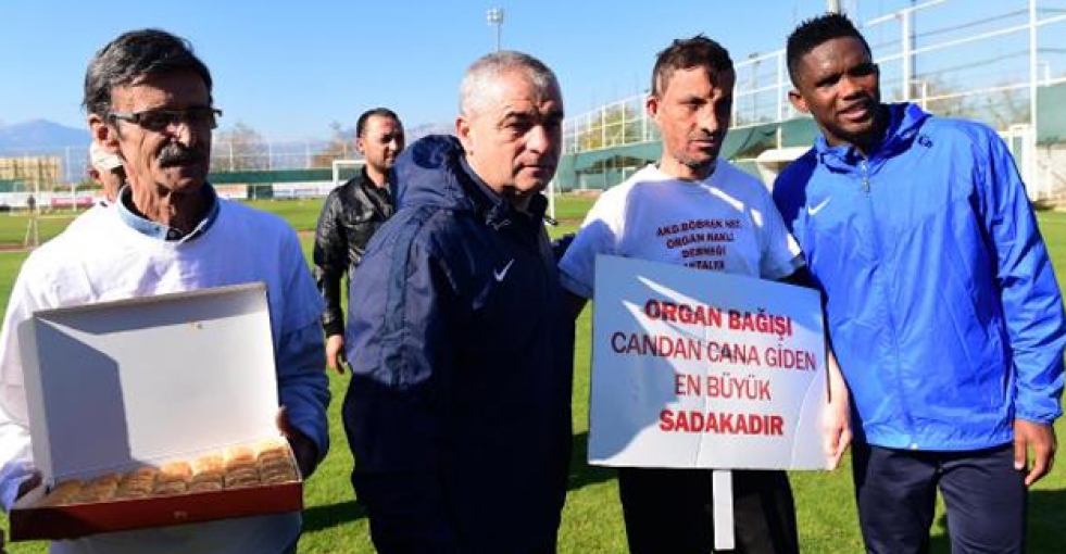 Antalyasporlu futbolcular organ bağışına dikkati çekti