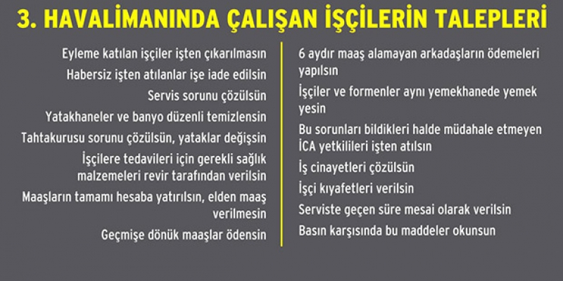 Yüzlercesi gözaltına alınan havalimanı işçileri ne talep ediyor?