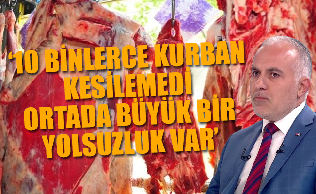 Kızılay'dan kurban skandalı...