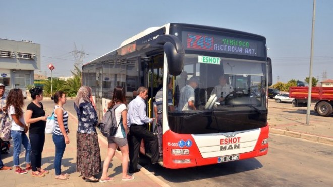 İzmir'de 6 otobüs hattı iptal edildi