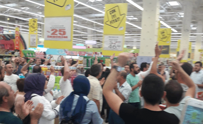 Migros'ta eylem!