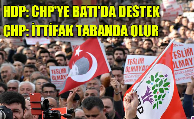 HDP'den CHP'ye Batı'da destek