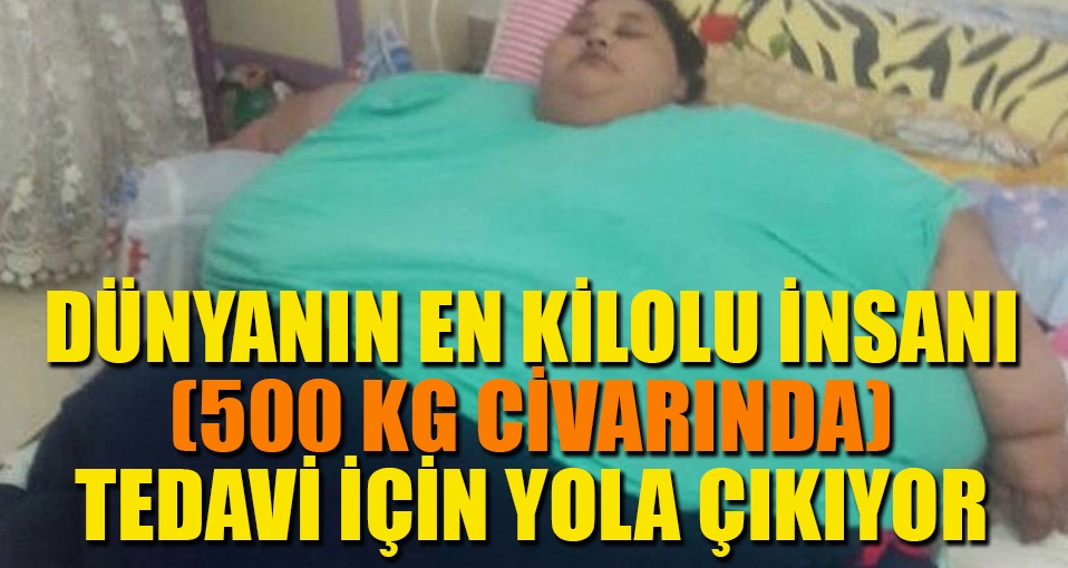 500 kiloluk Eman Ahmed Hindistan'a gidiyor