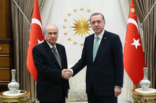 AKP MHP ittifak görüşmesi başladı