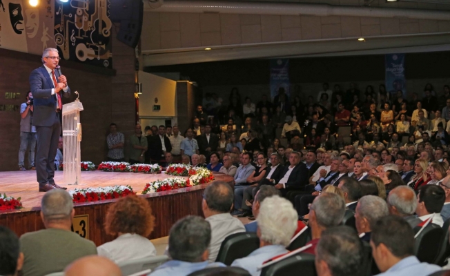Başkan Akpınar halkla buluştu,salon doldu taştı