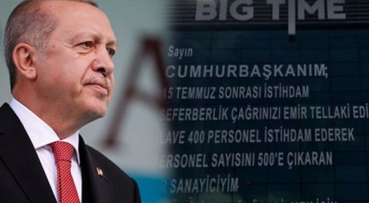 Erdoğan’a mektup yazdı